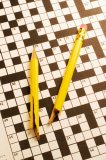 Snapped Pencils on Crossword  Puzzle