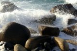 Waves Hitting Rocks. Cornwall. UK.