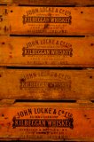 Locke's Distillery,Main Street,Kilbeggan,County Westmeath, Republic of Ireland, EIRE; view of old wooden whiskey cases.