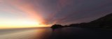 The sun sets behind Hangberg, Haut Bay,Cape Peninsular, South Africa, Africa.