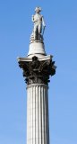 Neslons Column, Trafalgar Square, London, England, UK.