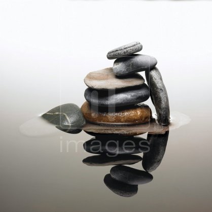 Stones on water