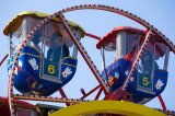 The little Ferris Wheel at amusement park Bakken Denmark