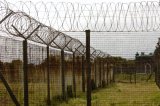 Robben Island, Cape Town, South Africa, Africa: view of the wire fencing 