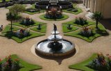 Osborne House, East Cowes, Isle of Wight, England, UK:view of formal gardens.
