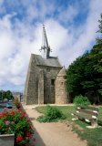 France, Bretagne, Cotes d'Armor, village church at St Gonery