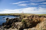 Lighthouse on Bardsey island, North Wales United Kingdom