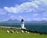 Great Britain/Scotland/Inner Hebrides/Isle of Islay: Rubh' an Duin Lighthouse & Paps of Jura