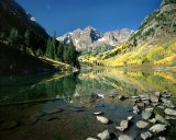 USA/Colorado: Maroon Lake & Maroon Bells (Rocky Mountains)