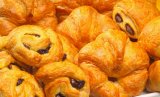 selection of breakfast pastries: croissant, plate, white, golden, french, france, food, cuisine, continental, breakfast, eat, hungry, hunger, kitchen, chef, bake, cook, morning, danish, chocolatine, pain au chocolat