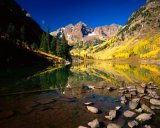 USA/Colorado: Maroon Lake and Maroon Bells (Rocky Mountains) 