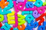 Kids alphabet fridge magnets