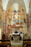 Massaquano, Vico Equense District, Sorrento,Campania,Italy, Europe,EU:La Cappella di Santa Lucia, 13th centuary paintings within the church..