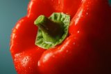 Close up shot of red capsicum pepper