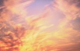 Cirrus clouds at sunset