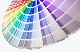 Paint colour swatches - decorate decorating DIY painting home color gloss matt emulsion wheel chart tones contrasting complementing rennovate vibrant