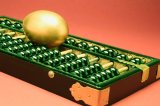 Golden Egg on Abacus