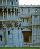 Italy, Tuscany, Pisa, leaning tower and cathedral detail. 
