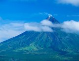 Mt Mayon, the Philippines' most active volcano, near the city of Legazpi; Luzon, the Philippines.