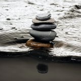 Stones on water