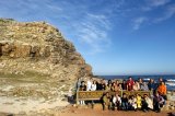 Cape of Good Hope, Cape Penisular, Western Cape,South Africa, Africa, RSA: view of party of Japanese tourists having their photograph taken.