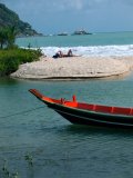 Lone Sunbather on Beach - Koh Phangan.