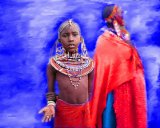Africa/Kenya: Masai boy in Tsavo National Park (Digital Art) 