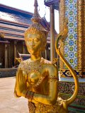 Golden Female Statue, Grand Palace, Bangkok.